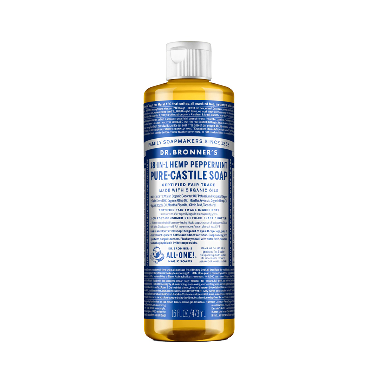 Dr Bronners Peppermint Castile Liquid Soap 473ml